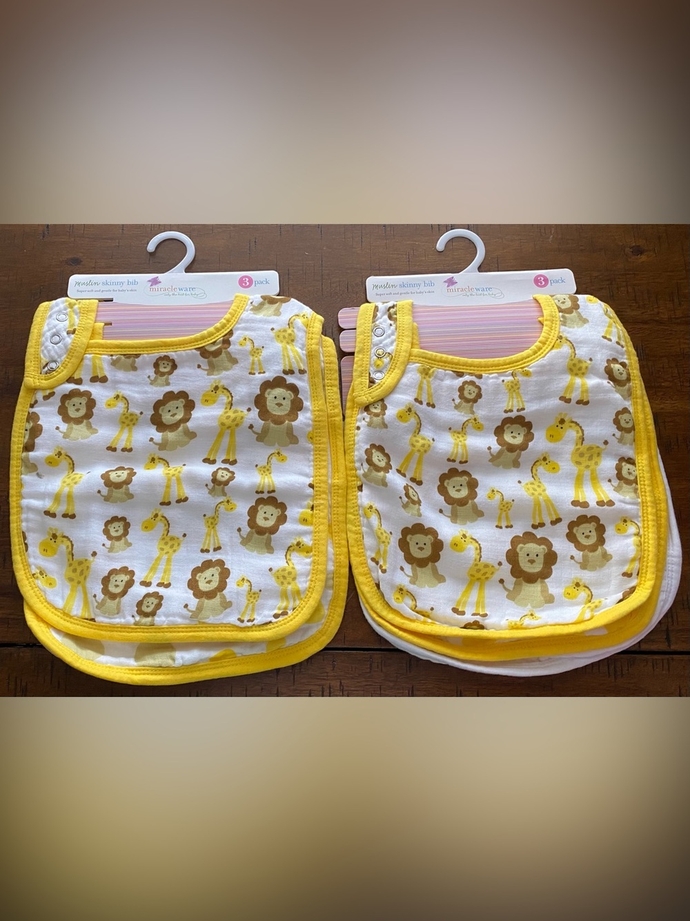 •NEW•{2 SETS} Miracle Ware Skinny Bib 3-Pack Set Bundle